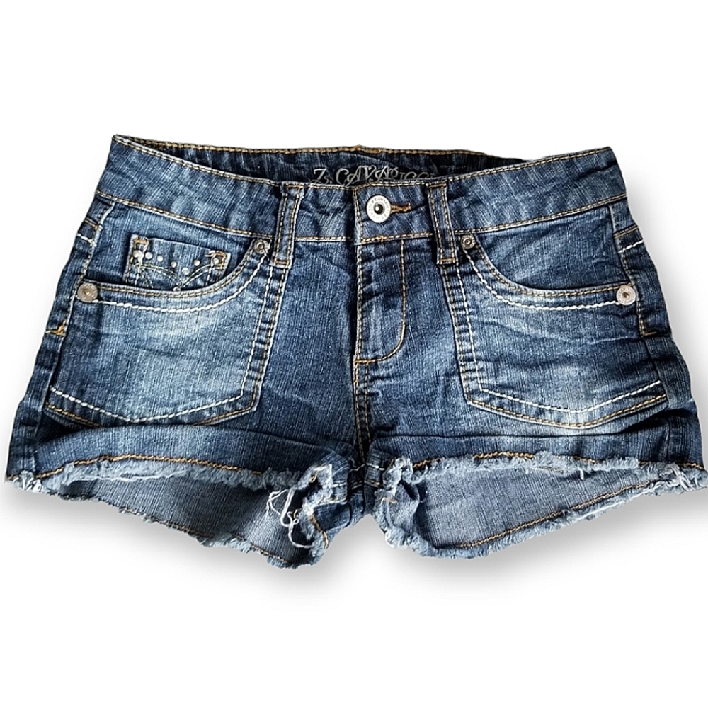 Z. CAVARICCI acid wash cut off shorts girls sz 14 - Picture 6 of 11